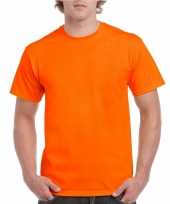 Set 3x stuks neon oranje t-shirts volwassenen maat 2xl