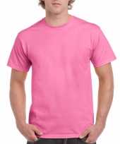 Set 3x stuks voordelig roze t-shirts volwassenen maat l 40 52