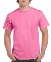 Set 5x stuks voordelig roze t-shirts volwassenen maat m 38 50
