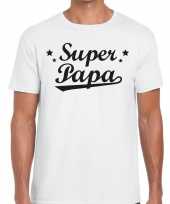 Super papa fun t-shirt wit heren