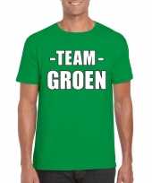 Team groen shirt heren sportdag