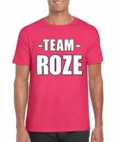 Team roze shirt heren sportdag