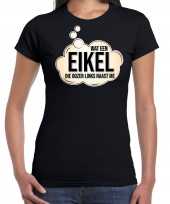 Wat een eikel feest fun shirt kleding zwart dames