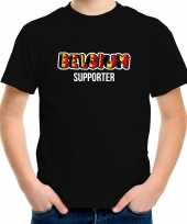 Zwart fan shirt kleding belgium supporter ek wk kinderen