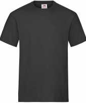 Zwarte t-shirts ronde hals 195 gr heren