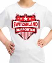 Zwitserland switzerland supporter shirt wit kinderen