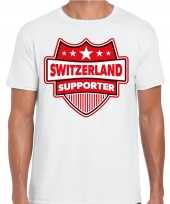 Zwitserland switzerland supporter t shirt wit heren